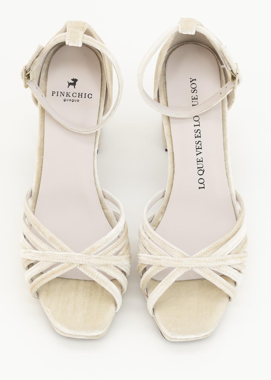 RANIA BEIGE TERCIOPELO